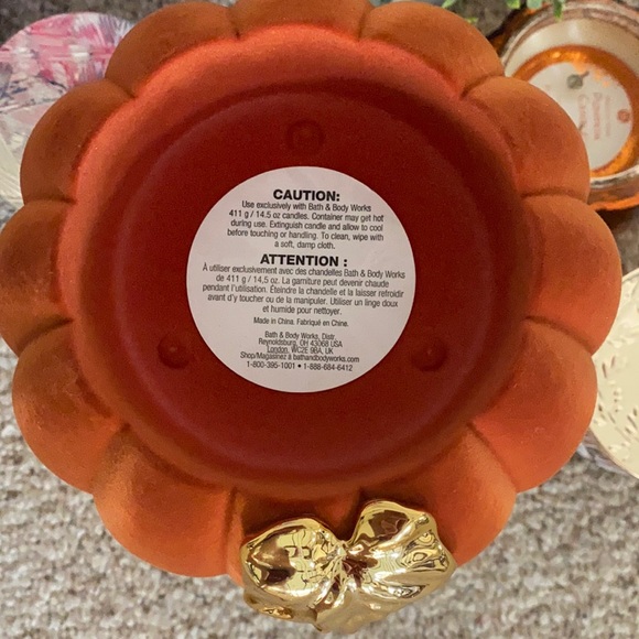 Bath and Body Works Pumpkin candle holder - Picture 5 of 6